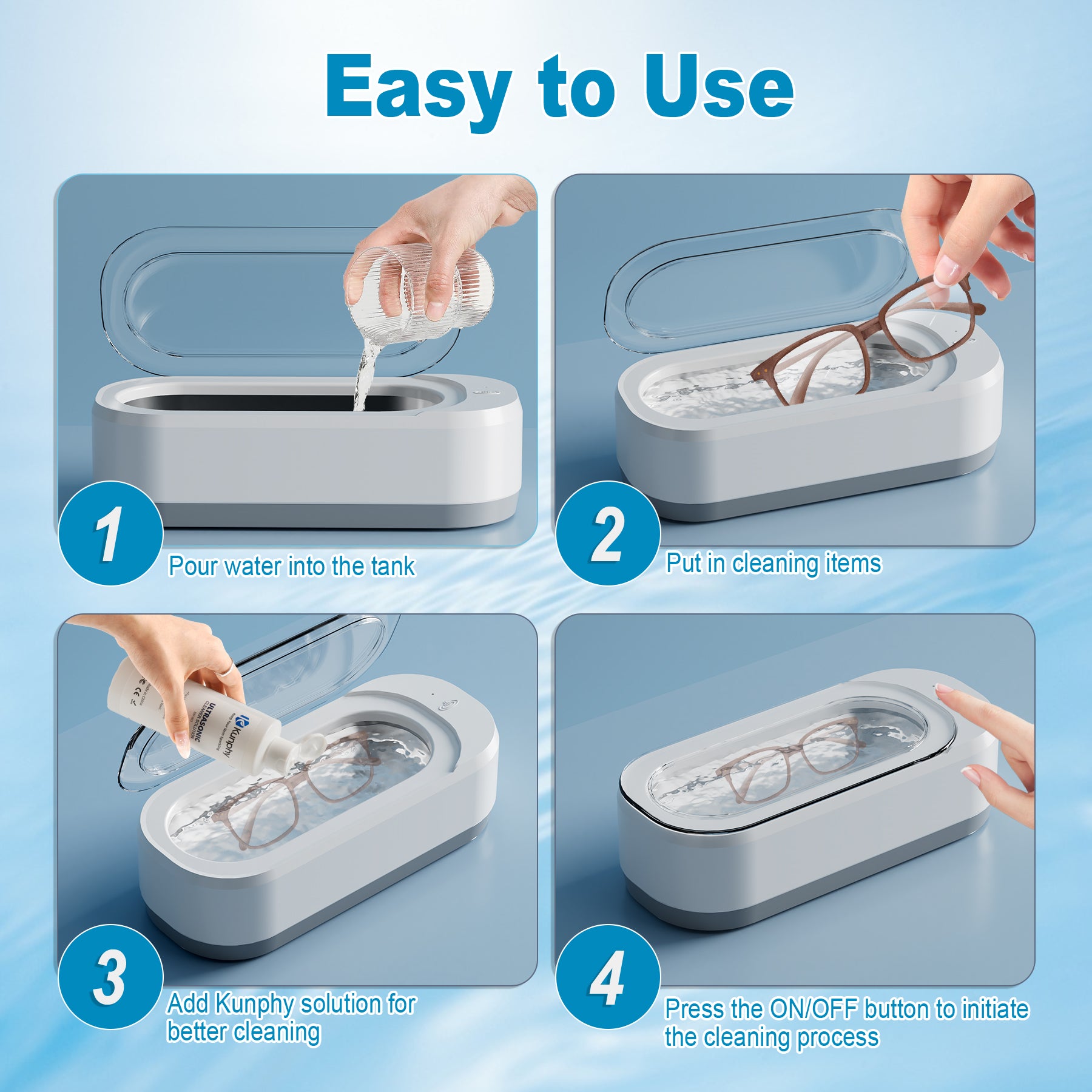 UltraSonic Eye Glass Cleaner